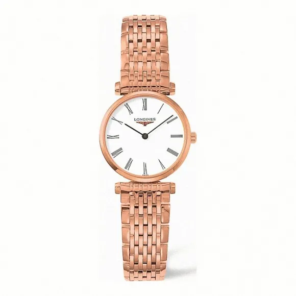 浪琴/Longines 嘉岚系列 石英 精钢镀18K玫瑰金 女表 L4.209.1.11.8