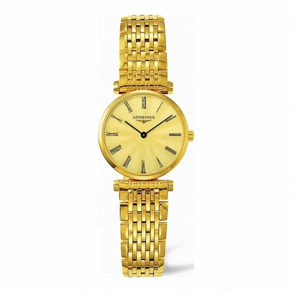 浪琴/Longines 嘉岚系列 石英 精钢镀18K金 女表 L4.209.2.41.8