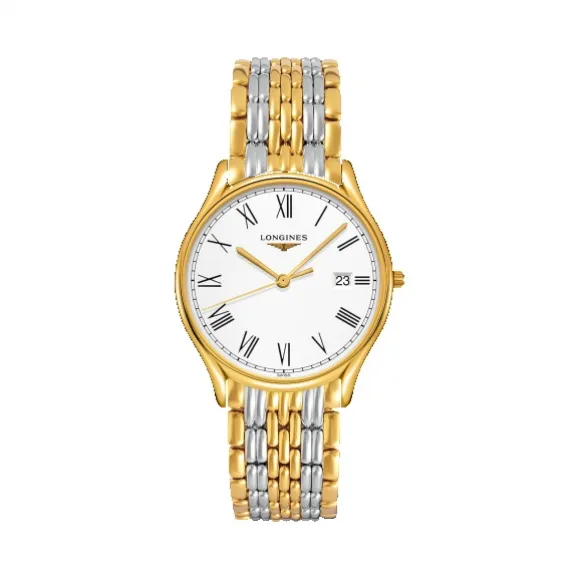 浪琴/Longines 律雅系列 石英 精钢镀18K金 男表 L4.859.2.11.7