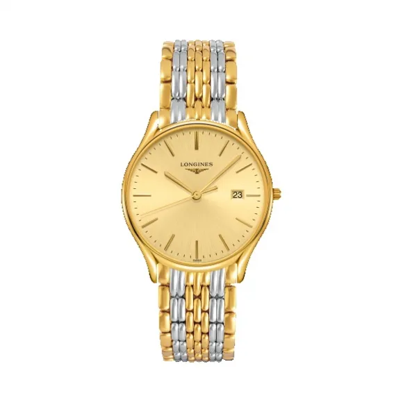 浪琴/Longines 律雅系列 石英 精钢镀18K金 男表 L4.859.2.32.7