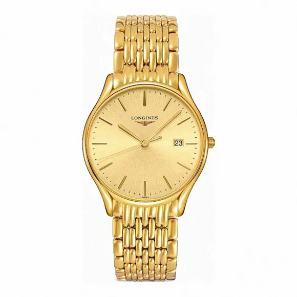 浪琴/Longines 律雅系列 石英 精钢镀18K金 男表 L4.859.2.32.8