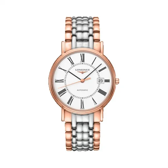 浪琴/Longines 瑰丽系列 自动机械 精钢镀18K玫瑰金 男表 L4.921.1.11.7