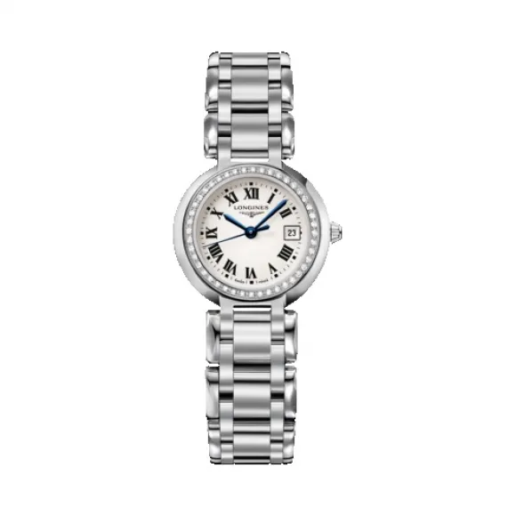 浪琴/Longines 心月系列 石英 精钢 镶钻 女表 L8.110.0.71.6