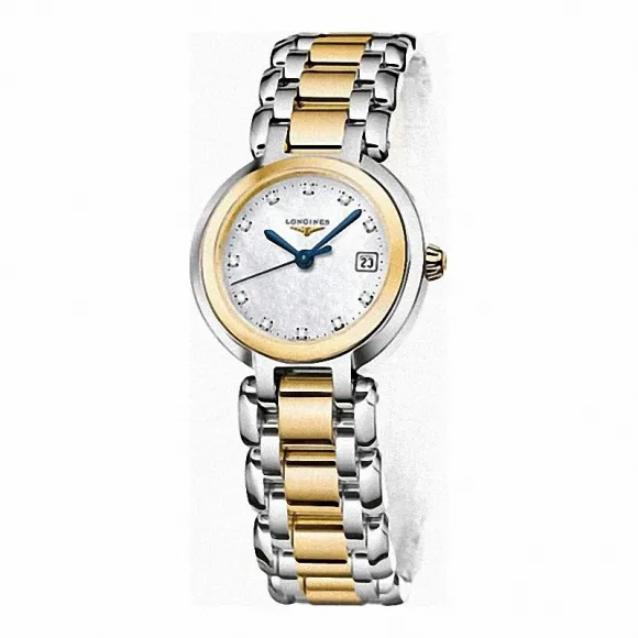 浪琴/Longines 心月系列 石英 18K金 精钢 女表 L8.110.5.93.6