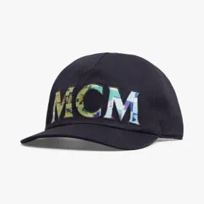 MCM 数字花卉Logo棉质鸭舌帽 MECBSSX02B2001