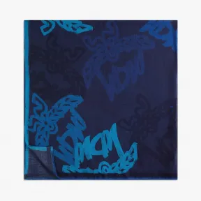 MCM 抽象会标羊毛围巾 MEFAAMM02VU001