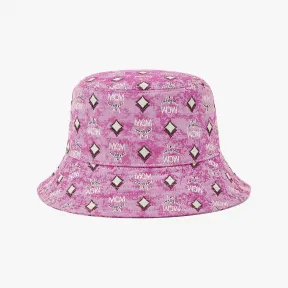 MCM 粉色 | PINK 复古缇花花押字图案渔夫帽 MEHBATQ01PK001