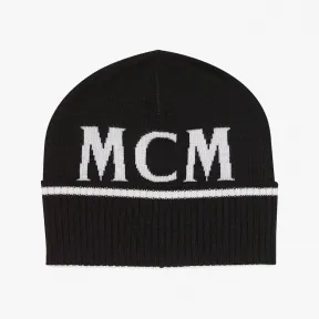 MCM 黑色 毛线帽 MEHDSMM05BK001