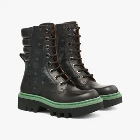 MCM 黑色 靴子 MESCAMM01BK039