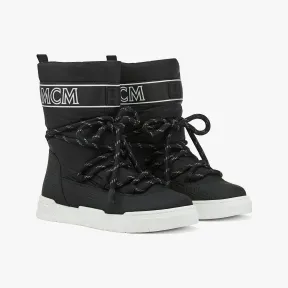 MCM 女式带衬垫尼龙 Après 滑雪靴 MESCAMM03BK037