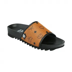 MCM Men's Slides in Visetos MEX9S2K05CO044