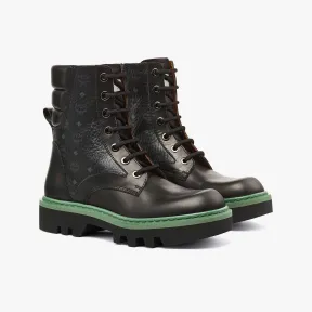 MCM Black | BLACK 中筒靴 MEXCAMM01BK043