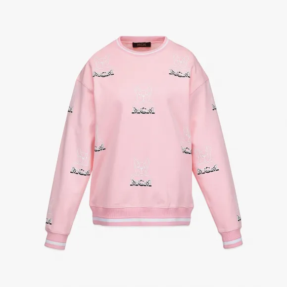 MCM 粉色 | 鸡蛋花 女士 M Pup 有机棉卫衣 MFACSSX02QV00M