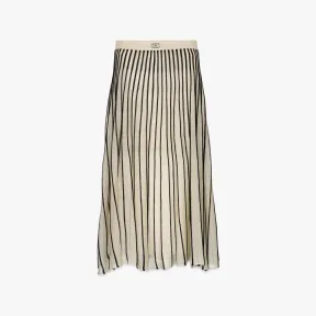 MCM 金色 百褶裙 MFKDSMM01T100L