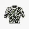 MCM 豹纹短款提花上衣 MFNDSMM03MT00M