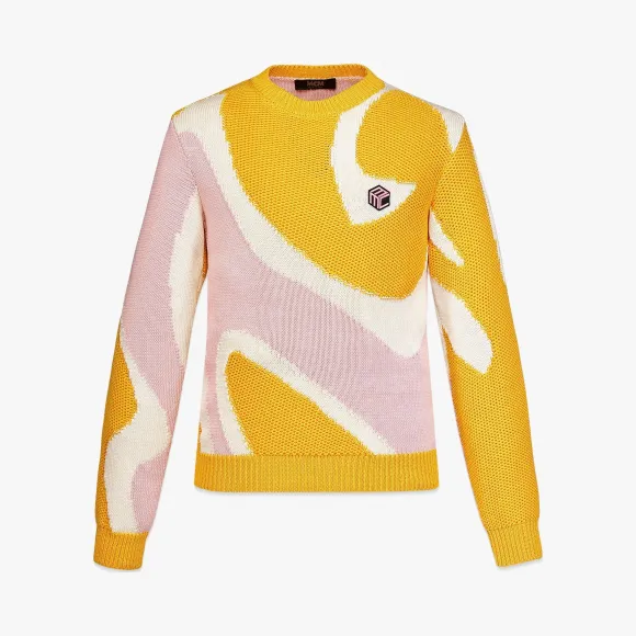 MCM 男士嵌花针织棉运动衫 MHECSMM01Y52XL