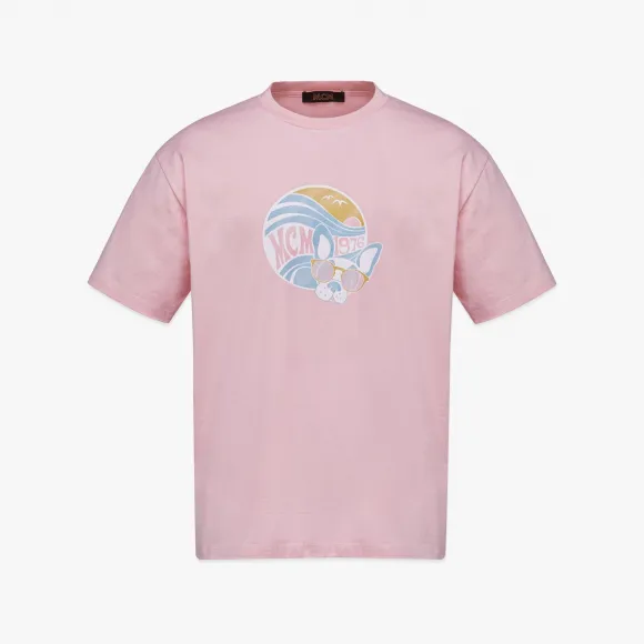 MCM M Pup 有机棉日出印花 T 恤 MHTDSMM18QH00L