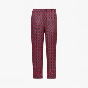 MCM Cubic Monogram真丝缎面睡裤 MHXCSCK03R000L