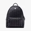MCM Stark Visetos 侧边铆钉双肩背包 MMK6SVE38BK001