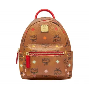 MCM Stark Bebe Boo Backpack in Skyoptic Visetos MMK9SVE69CA001