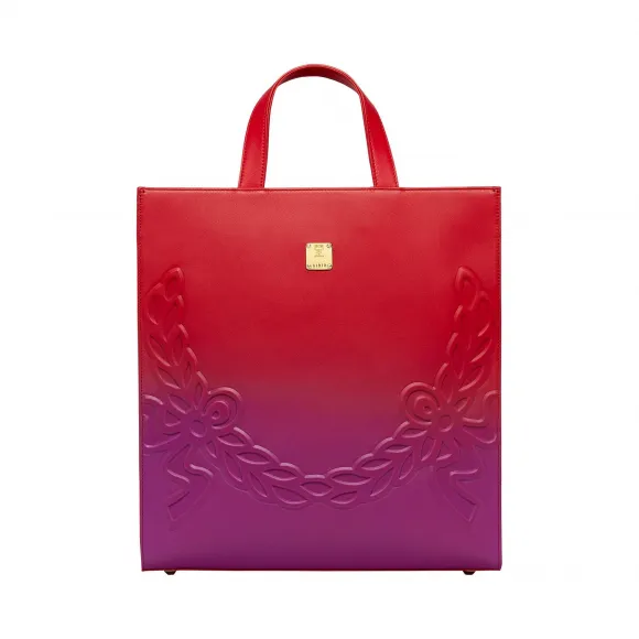 MCM Dietrich月桂叶渐变皮革手提包 MMT8ADI08RU001