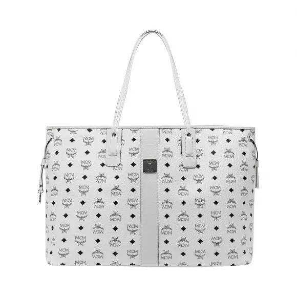 MCM Reversible Liz Shopper in Visetos MWP7AVI21WT001