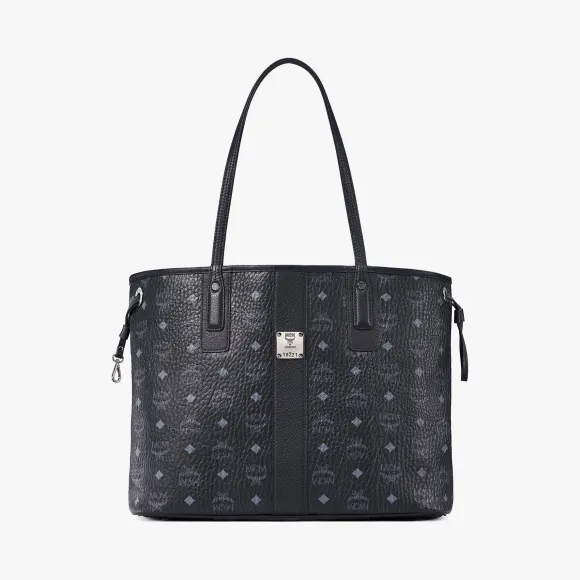 MCM Reversible Liz Shopper in Visetos MWP7AVI22BK001