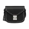 MCM Patricia Studded Outline Shoulder in Grained Leather MWS7APA