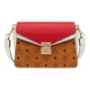MCM Mezzanin Visetos皮块肩背包 MWS9SMZ56CD001