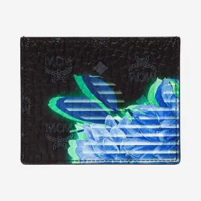 MCM Visetos科技花卉卡夹 MXABSSX02BK001