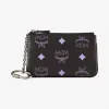 MCM 水彩泼洒Logo皮革手拿钥匙包 MXKCSSX01U4001