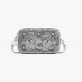 MCM 灰色 | 灰色的 Golf in the City 复古 Monogram 提花洗漱包 MXZCATT06EG001