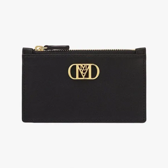 MCM Mode Travia皮革拉链卡夹 MYACALD01BK001