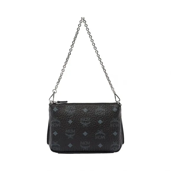 MCM Millie Visetos 顶部拉链单肩包 MYZ7SME01BK001