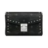 MCM Millie Visetos铆钉轮廓翻盖斜挎包 MYZ9SME25BK001