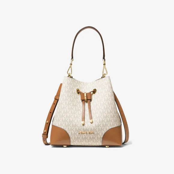 迈克高仕/Michael Kors Mercer Gallery 小号老花水桶包 30F9GZ5L1B149