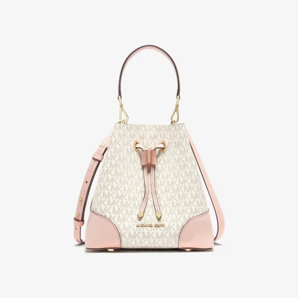 迈克高仕/Michael KorsMercer Gallery 小号老花拼色水桶包 30F9GZ5L1B173