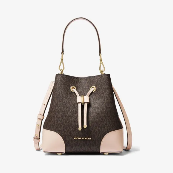 迈克高仕/Michael Kors 女士 Mercer Gallery 小号老花水桶包 30F9GZ5L1B266