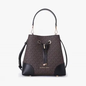 迈克高仕/Michael Kors 女士 Mercer Gallery 小号老花水桶包 30F9GZ5L1B292