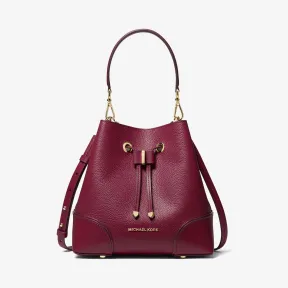 迈克高仕/Michael Kors 女士 Mercer Gallery 小号皮质水桶包 30F9GZ5L1L506