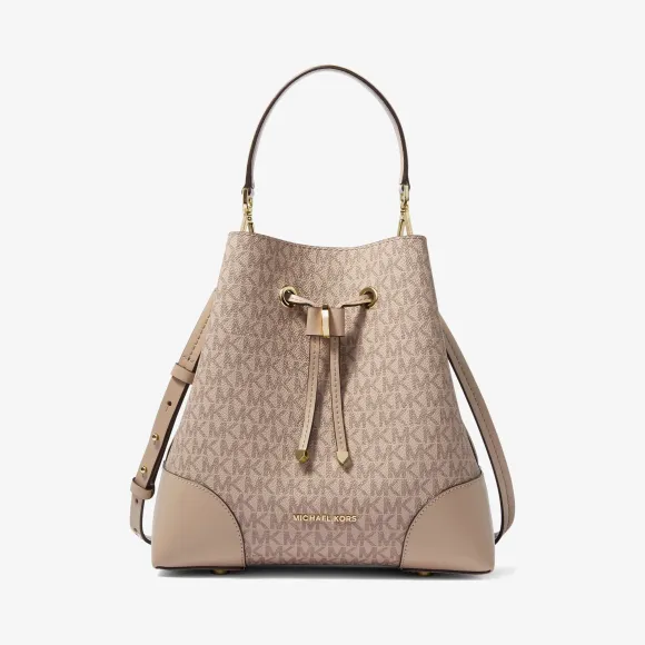 迈克高仕/Michael Kors 女士 Mercer Gallery 中号老花水桶包 30F9GZ5L6B208