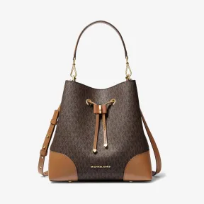 迈克高仕/Michael Kors 女士 Mercer Gallery 中号老花水桶包 30F9GZ5L6B252