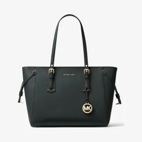 迈克高仕/Michael Kors 女士 Voyager 中号皮质托特包 30H7GV6T8L307