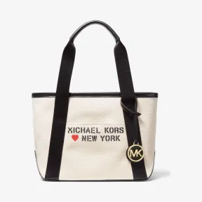 迈克高仕/Michael Kors 女士 自然色 The Michael Bag 小号帆布包