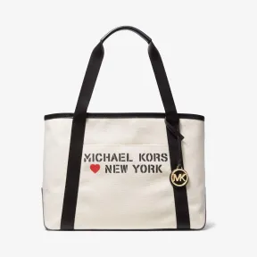 迈克高仕/Michael Kors 女士 自然色 The Michael Bag 大号帆布包