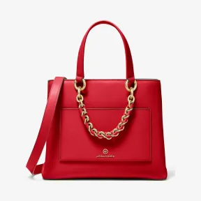 迈克高仕/Michael Kors 女士 亮红色 Cece 小号手提单肩链条包