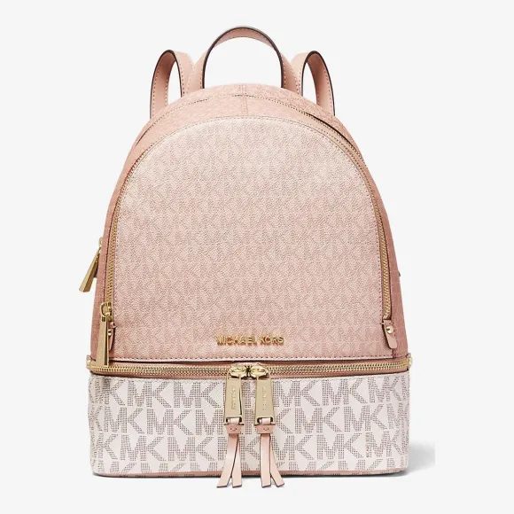 迈克高仕/Michael Kors RHEA 拉链背包中号-MK 签名 30S0GEZB2V2618