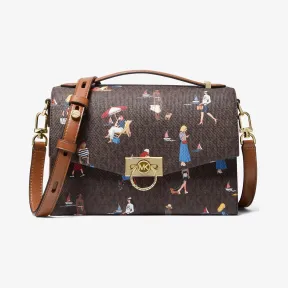 迈克高仕/Michael Kors 女士 Hendrix 中号老花皮质信封包 30S1G1HM2Y212