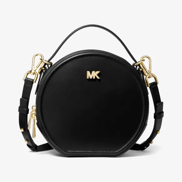 迈克高仕/Michael Kors Delaney 中号皮质圆形斜挎包 30T9GNBM2L001