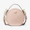 迈克高仕/Michael Kors Delaney 中号皮质圆形斜挎包 30T9GNBM2L187